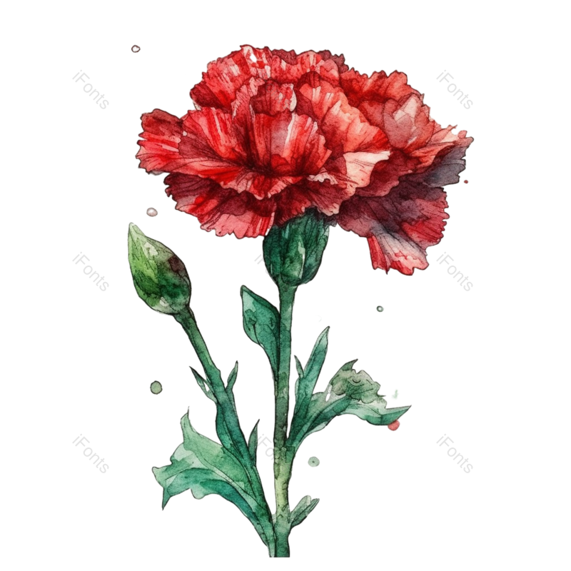 花卉插画图片,元素,PNG,免抠素材